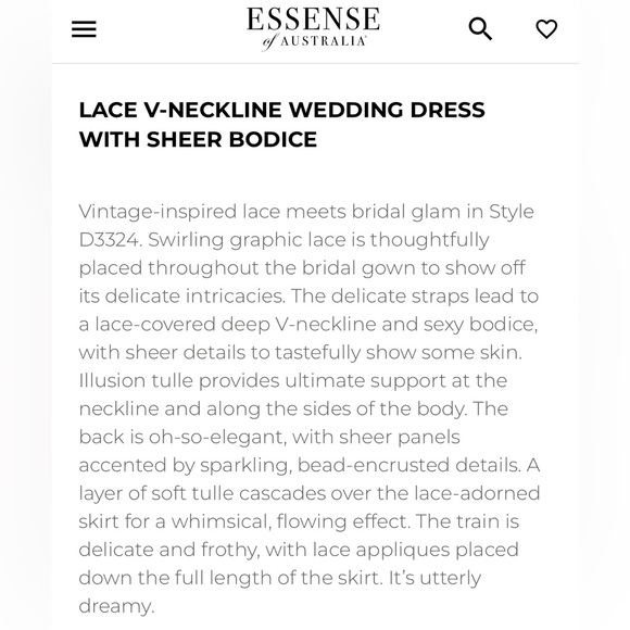 Elegant White Lace Wedding Dress - Picture 8 of 8